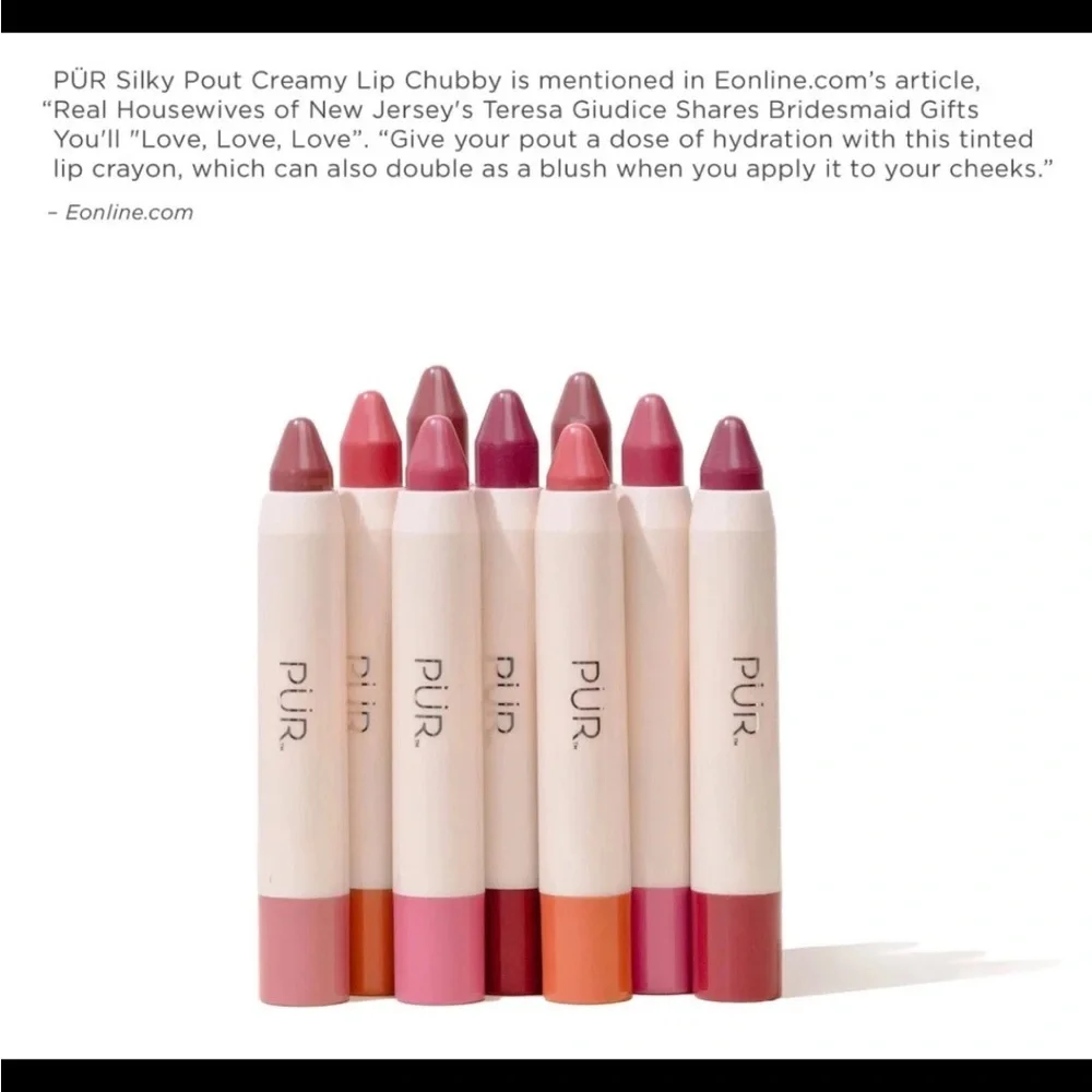 NIB PÜR‎ COSMETICS “Silky Pout” Creamy Lip Chubby (So Peachy) NIB